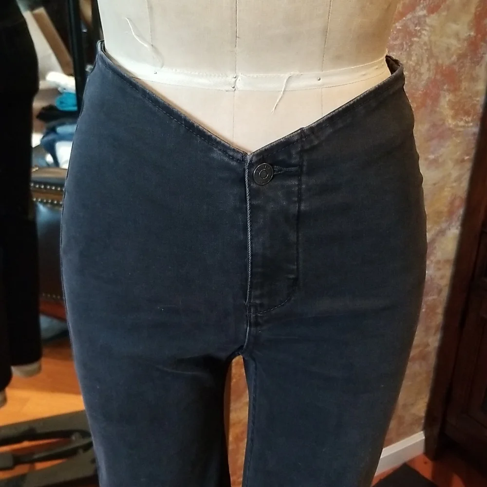 Free People Black Flare & Wide Leg Jeans - Picture 2 of 5